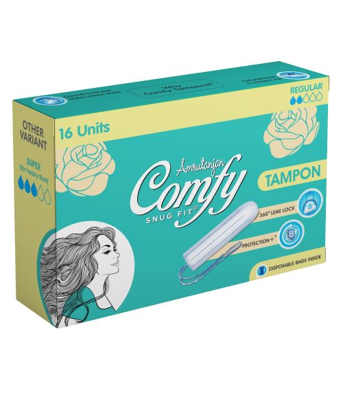 Comfy Snug Fit Tampons-Regular  ( 16 Units )