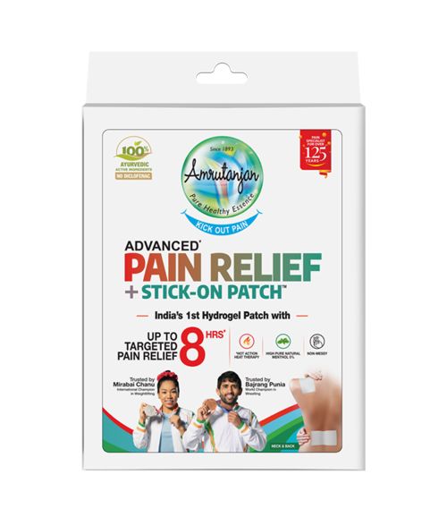 Amrutanjan Pain Relief +Stick -On Patch-2 Patches